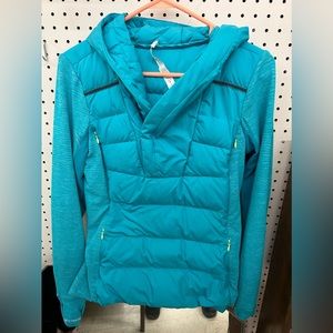 Lulu lemon  button jacket. Like new. Size 8. Blue.